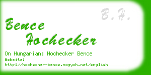 bence hochecker business card